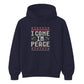 Festive I Come In Peace Novelty Christmas Unisex Hoodie