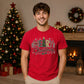 Festive Merry Christmas Patterned Graphic Unisex T-Shirt