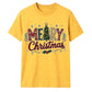 Festive Merry Christmas Patterned Graphic Unisex T-Shirt