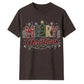 Festive Merry Christmas Patterned Graphic Unisex T-Shirt