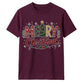 Festive Merry Christmas Patterned Graphic Unisex T-Shirt
