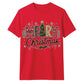 Festive Merry Christmas Patterned Graphic Unisex T-Shirt
