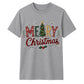 Festive Merry Christmas Patterned Graphic Unisex T-Shirt