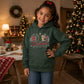 Festive Merry Christmas Tree Graphic Kids Hoodie