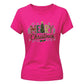 Festive Merry Christmas Tree Graphic Ladies T-Shirt