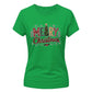 Festive Merry Christmas Tree Graphic Ladies T-Shirt