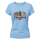 Festive Merry Christmas Tree Graphic Ladies T-Shirt