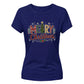 Festive Merry Christmas Tree Graphic Ladies T-Shirt