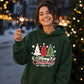 Festive Merry Christmas Trees Graphic Unisex Hoodie