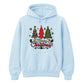 Festive Merry Christmas Trees Graphic Unisex Hoodie