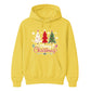 Festive Merry Christmas Trees Graphic Unisex Hoodie