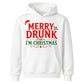 Festive Merry Drunk I'm Christmas Kids Hoodie