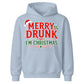 Festive Merry Drunk I'm Christmas Kids Hoodie
