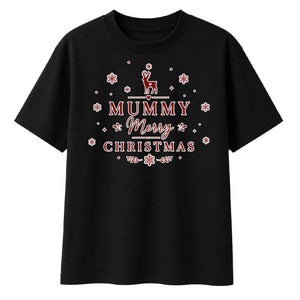 Festive Mummy Merry Christmas Oversized T-Shirt