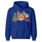 Festive Reindeer Bear Tree & Stocking Christmas Kids Hoodie