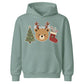 Festive Reindeer Bear Tree & Stocking Christmas Kids Hoodie