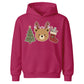 Festive Reindeer Bear Tree & Stocking Christmas Kids Hoodie