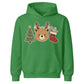 Festive Reindeer Bear Tree & Stocking Christmas Kids Hoodie