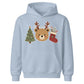 Festive Reindeer Bear Tree & Stocking Christmas Kids Hoodie