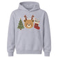 Festive Reindeer Bear Tree & Stocking Christmas Kids Hoodie
