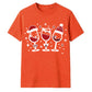 Festive Wine Glasses Graphic Christmas  Unisex T-Shirt