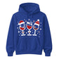 Festive Wine Lovers Christmas Unisex Hoodie