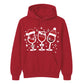 Festive Wine Lovers Christmas Unisex Hoodie