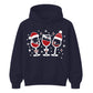 Festive Wine Lovers Christmas Unisex Hoodie