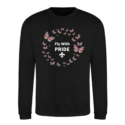 Fly With Pride Butterflies Pride Month Unisex Sweatshirt