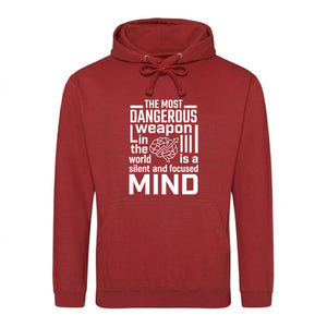 Focused Mind Inspirational Slogan Graphic Unisex Hoodie