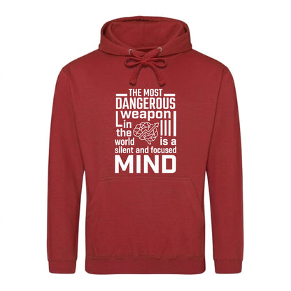 Focused Mind Inspirational Slogan Graphic Unisex Hoodie
