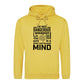 Focused Mind Inspirational Slogan Graphic Unisex Hoodie