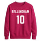 Football player Name Number Personalised FIFA Unisex Sweatshirt