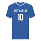 Personalised Football Player Name & Number Ringer Unisex T-Shirt