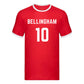 Personalised Football Player Name & Number Ringer Unisex T-Shirt