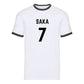 Personalised Football Player Name & Number Ringer Unisex T-Shirt