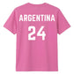 Football Personalised Country Name And Number Unisex T-Shirt