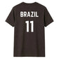 Football Personalised Country Name And Number Unisex T-Shirt
