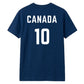 Football Personalised Country Name And Number Unisex T-Shirt