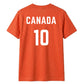 Football Personalised Country Name And Number Unisex T-Shirt