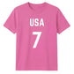 Football Personalised Country Name And Number Unisex T-Shirt