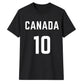 Football Personalised Country Name And Number Unisex T-Shirt