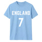 Football Personalised Country Name And Number Unisex T-Shirt