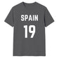 Football Personalised Country Name And Number Unisex T-Shirt