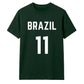 Football Personalised Country Name And Number Unisex T-Shirt