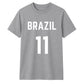 Football Personalised Country Name And Number Unisex T-Shirt