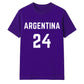 Football Personalised Country Name And Number Unisex T-Shirt