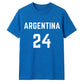 Football Personalised Country Name And Number Unisex T-Shirt