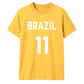 Football Personalised Country Name And Number Unisex T-Shirt