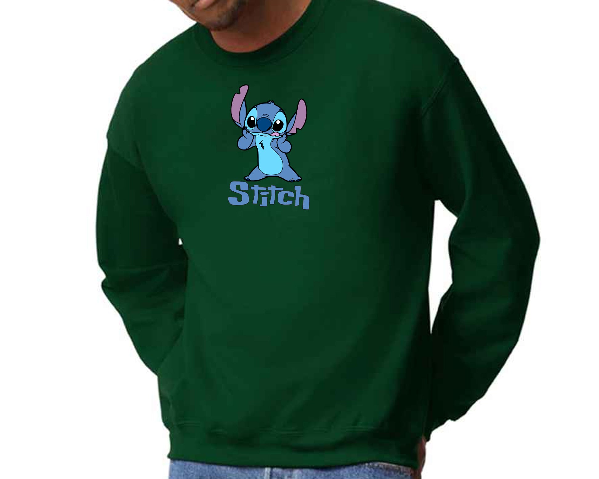 Stitch Sweatshirt, Cozy Pullover with Cute Lilo & Stitch Graphic Jumper, Classic Fit for Women & Men M8404